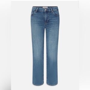 Frame high-rise straight jeans, size 26